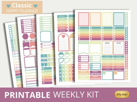 Download Soft Classic Happy Planner Stickers - Premium Resources